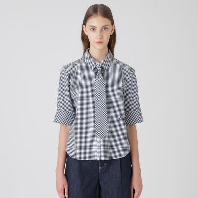 ＜BLUE LABEL CRESTBRIDGE (Women)＞クレストブリッジギンガムチェックブラウス