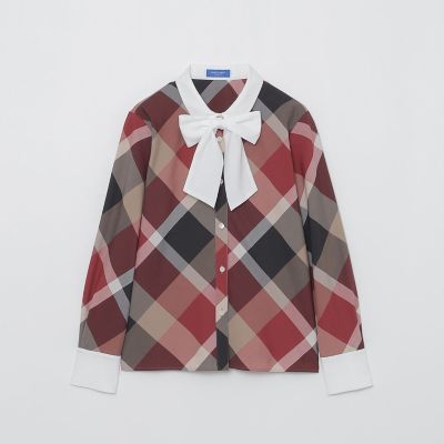 クレストブリッジチェックリボンブラウス | BLUE LABEL CRESTBRIDGE
