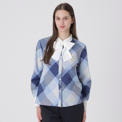 クレストブリッジチェックリボンブラウス | BLUE LABEL CRESTBRIDGE