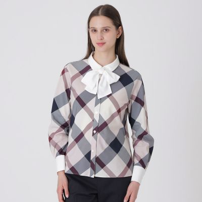 クレストブリッジチェックリボンブラウス | BLUE LABEL CRESTBRIDGE