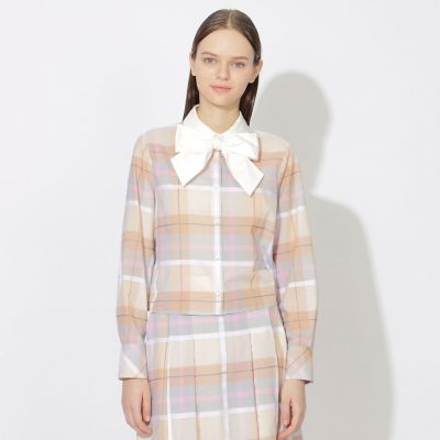 ＜BLUE LABEL CRESTBRIDGE (Women)＞クレストブリッジチェックシャドードビーブラウス