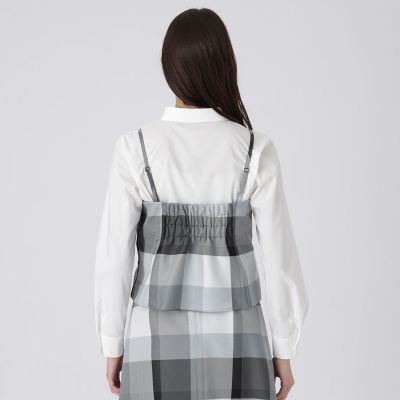 クレストブリッジチェックビスチェブラウスセット | BLUE LABEL