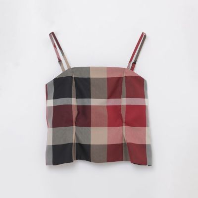 新品タグ付　ブルーレーベルクレストブリッジ　ビスチェセット　ビスチェ&Tシャツ クレストブリッジチェックビスチェブラウスセット | BLUE LABEL