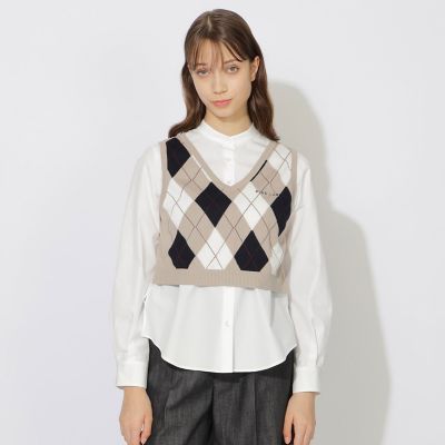 ＜BLUE LABEL CRESTBRIDGE (Women)＞【ＷＥＢ限定カラーあり】ベストコンビブラウス