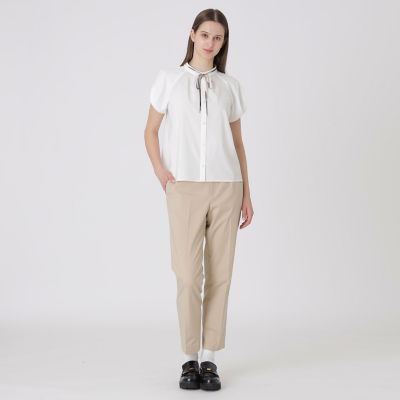 接触冷感】タックスリーブブラウス | BLUE LABEL CRESTBRIDGE (Women