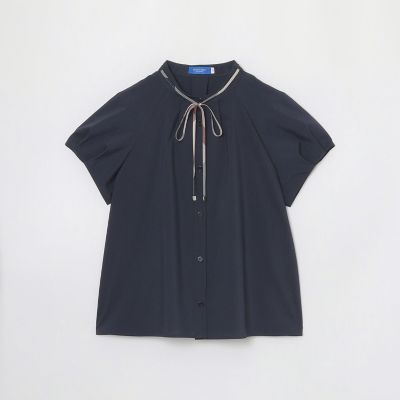 接触冷感】タックスリーブブラウス | BLUE LABEL CRESTBRIDGE (Women