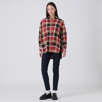 店舗限定】クレストブリッジチェックオックスブラウス | BLUE LABEL