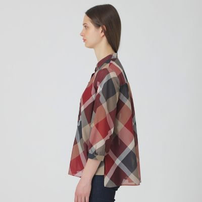 一部店舗限定】クレストブリッジチェックブラウス | BLUE LABEL