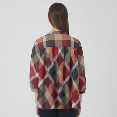 一部店舗限定】クレストブリッジチェックブラウス | BLUE LABEL