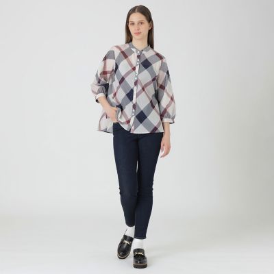 一部店舗限定】クレストブリッジチェックブラウス | BLUE LABEL