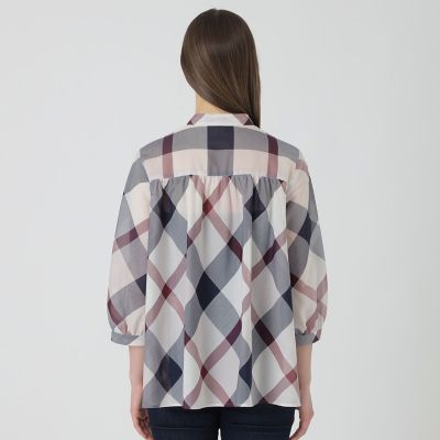 【新品】ブルーレーベル クレストブリッジチェッククールドライブラウス ブルーレーベルクレストブリッジ BLUE LABEL CRESTBRIDGE クレスト