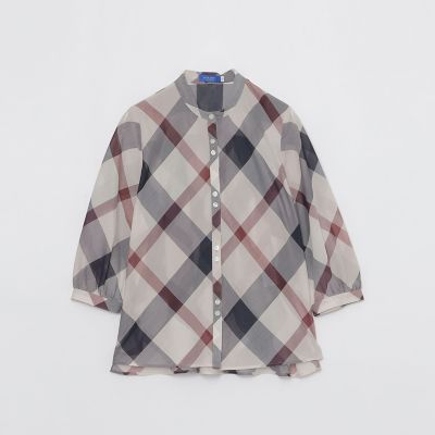 一部店舗限定】クレストブリッジチェックブラウス | BLUE LABEL