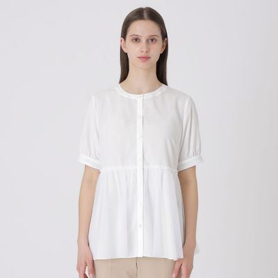 ※専用※BLUE LABEL コットンライクナチュラルローンペプラムブラウス コットンライクナチュラルローンペプラムブラウス | BLUE LABEL