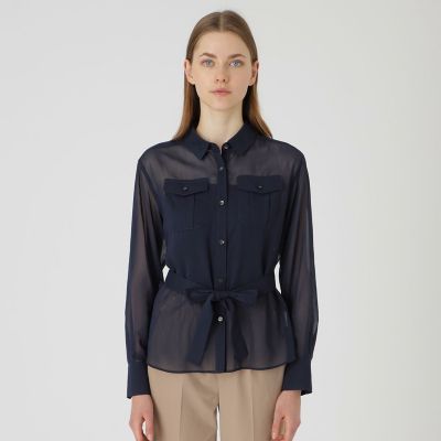 ＜BLUE LABEL CRESTBRIDGE (Women)＞スパンボイルライクタイプライターブラウス