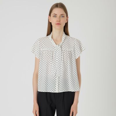 ＜BLUE LABEL CRESTBRIDGE (Women)＞ドットプリントブラウス