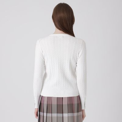 ケーブルニットプルオーバー | BLUE LABEL CRESTBRIDGE (Women)/ブルー