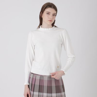 フリルディテールニットプルオーバー | BLUE LABEL CRESTBRIDGE (Women