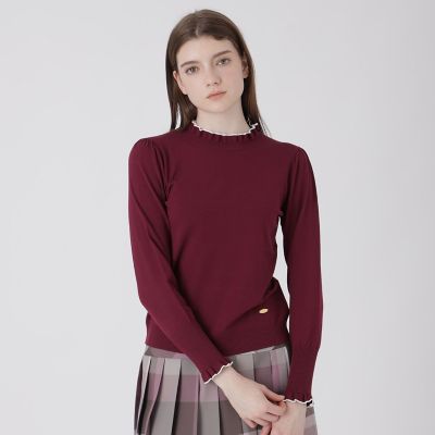 フリルディテールニットプルオーバー | BLUE LABEL CRESTBRIDGE (Women
