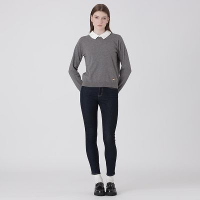 美品✨ENFOLD ニットドッキングTシャツ　レイヤード　白×黒　半袖　38 シャツレイヤードドッキングニット | BLUE LABEL CRESTBRIDGE (Women