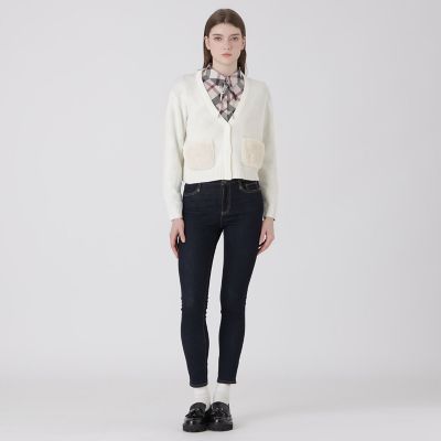 ファーポケットニットカーディガン | BLUE LABEL CRESTBRIDGE (Women