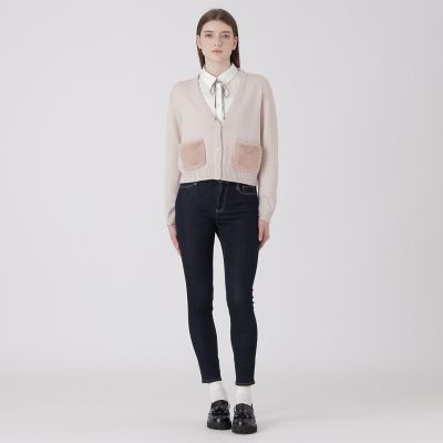 ファーポケットニットカーディガン | BLUE LABEL CRESTBRIDGE (Women