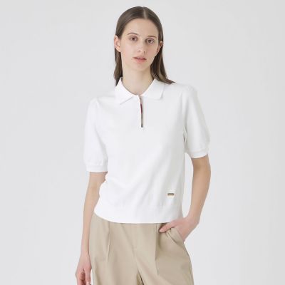 ＜BLUE LABEL CRESTBRIDGE (Women)＞コットンポリエステルニットポロ
