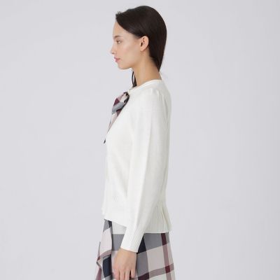 リボンニットカーディガン | BLUE LABEL CRESTBRIDGE (Women)/ブルー