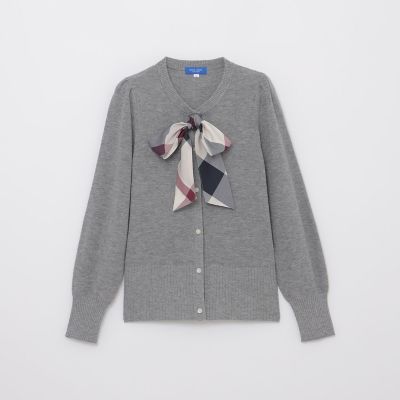 リボンニットカーディガン | BLUE LABEL CRESTBRIDGE (Women)/ブルー