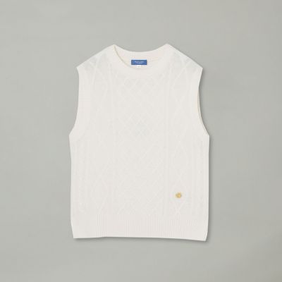 ニットベスト付きカットソー | BLUE LABEL CRESTBRIDGE (Women)/ブルー