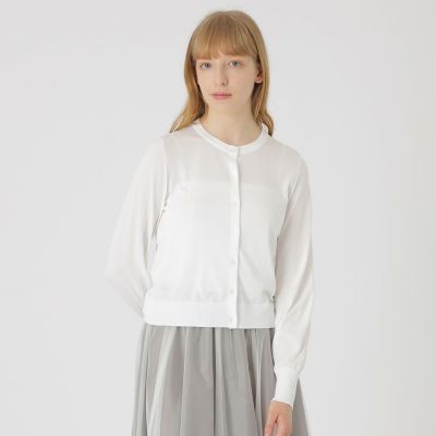 ＜BLUE LABEL CRESTBRIDGE (Women)＞クールファインニットカーディガン