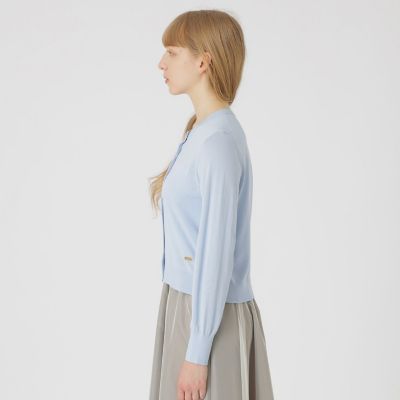ブルーレーベルクレストブリッジ レーシーホールガーメントニット　カーディガン ブルーレーベルクレストブリッジ BLUE LABEL CRESTBRIDGE ヘアリー