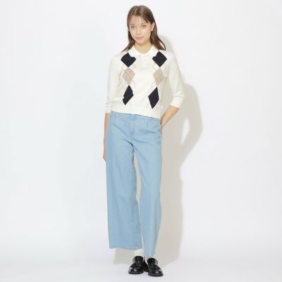 WEB限定】コットンブレンドアーガイルニット | BLUE LABEL