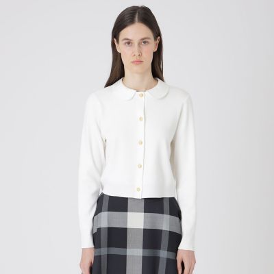 極美品✨ブルーレーベルクレストブリッジ カーディガン 金ボタン チェック 38 3WAYカーディガン | BLUE LABEL CRESTBRIDGE (Women)/ブルー