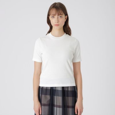 ＜BLUE LABEL CRESTBRIDGE (Women)＞テレコカットソー