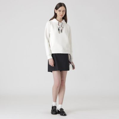 ブルーレーベルダンボールフーディーブラックサイズ38 ダンボールフーディー | BLUE LABEL CRESTBRIDGE (Women)/ブルー