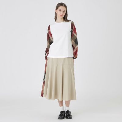 チェックスリーブプルオーバー | BLUE LABEL CRESTBRIDGE (Women