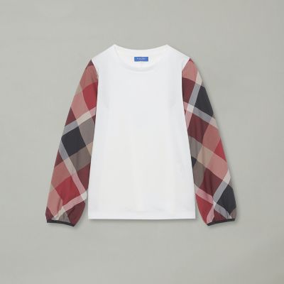 チェックスリーブプルオーバー | BLUE LABEL CRESTBRIDGE (Women
