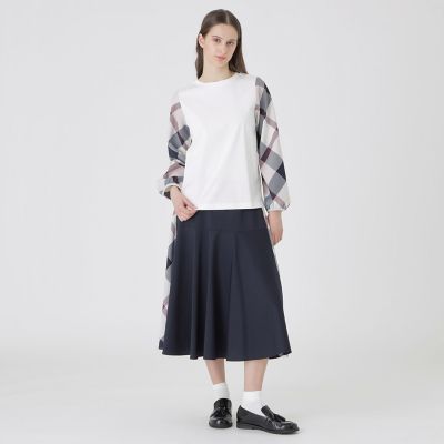 チェックスリーブプルオーバー | BLUE LABEL CRESTBRIDGE (Women