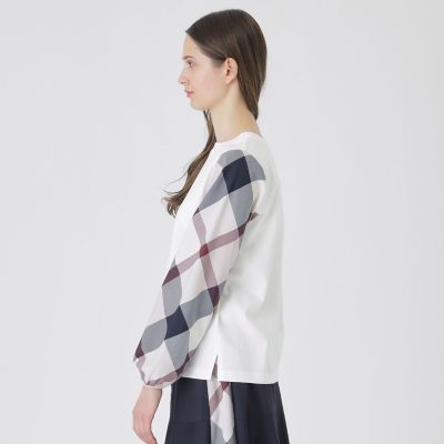チェックスリーブプルオーバー | BLUE LABEL CRESTBRIDGE (Women