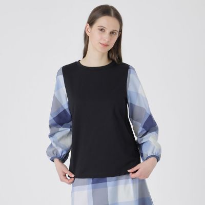 チェックスリーブプルオーバー | BLUE LABEL CRESTBRIDGE (Women