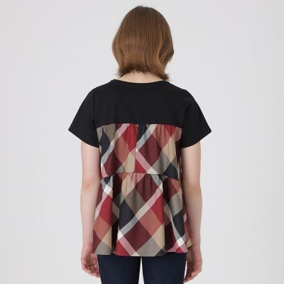 クレストブリッジチェックティアードコンビTシャツ | BLUE LABEL