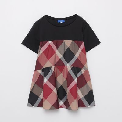 クレストブリッジチェックティアードコンビTシャツ | BLUE LABEL