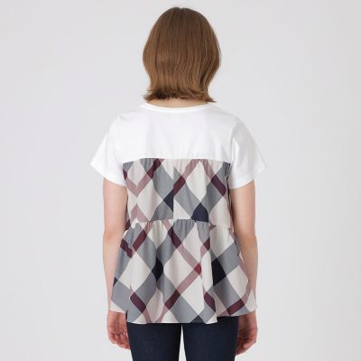 クレストブリッジチェックティアードコンビTシャツ | BLUE LABEL
