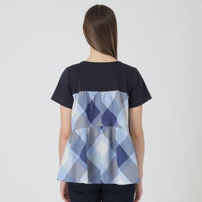 クレストブリッジチェックティアードコンビTシャツ | BLUE LABEL
