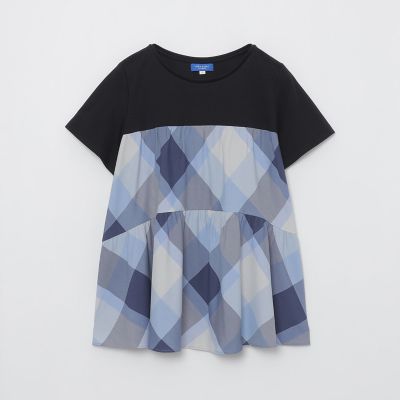 クレストブリッジチェックティアードコンビTシャツ | BLUE LABEL