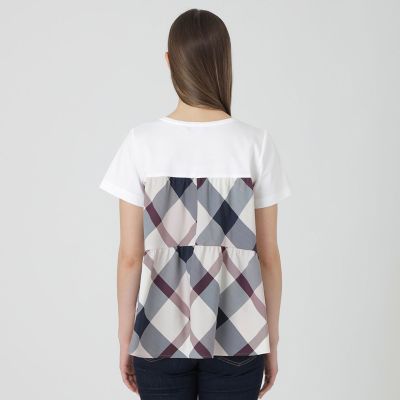 クレストブリッジチェックティアードコンビTシャツ | BLUE LABEL