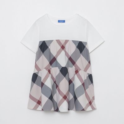 クレストブリッジチェックティアードコンビTシャツ | BLUE LABEL