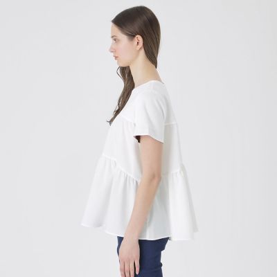 ティアードコンビTシャツ | BLUE LABEL CRESTBRIDGE (Women)/ブルー