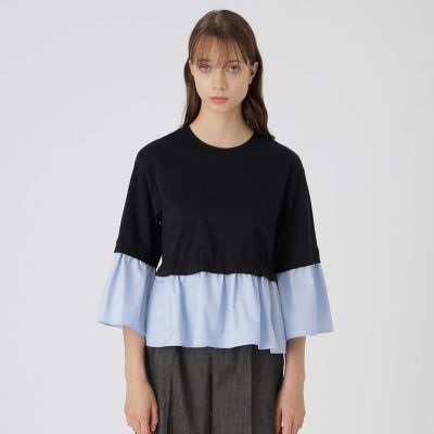 ＜BLUE LABEL CRESTBRIDGE (Women)＞フリルポンチトップス