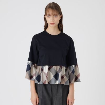 フリルポンチトップス | BLUE LABEL CRESTBRIDGE (Women)/ブルー